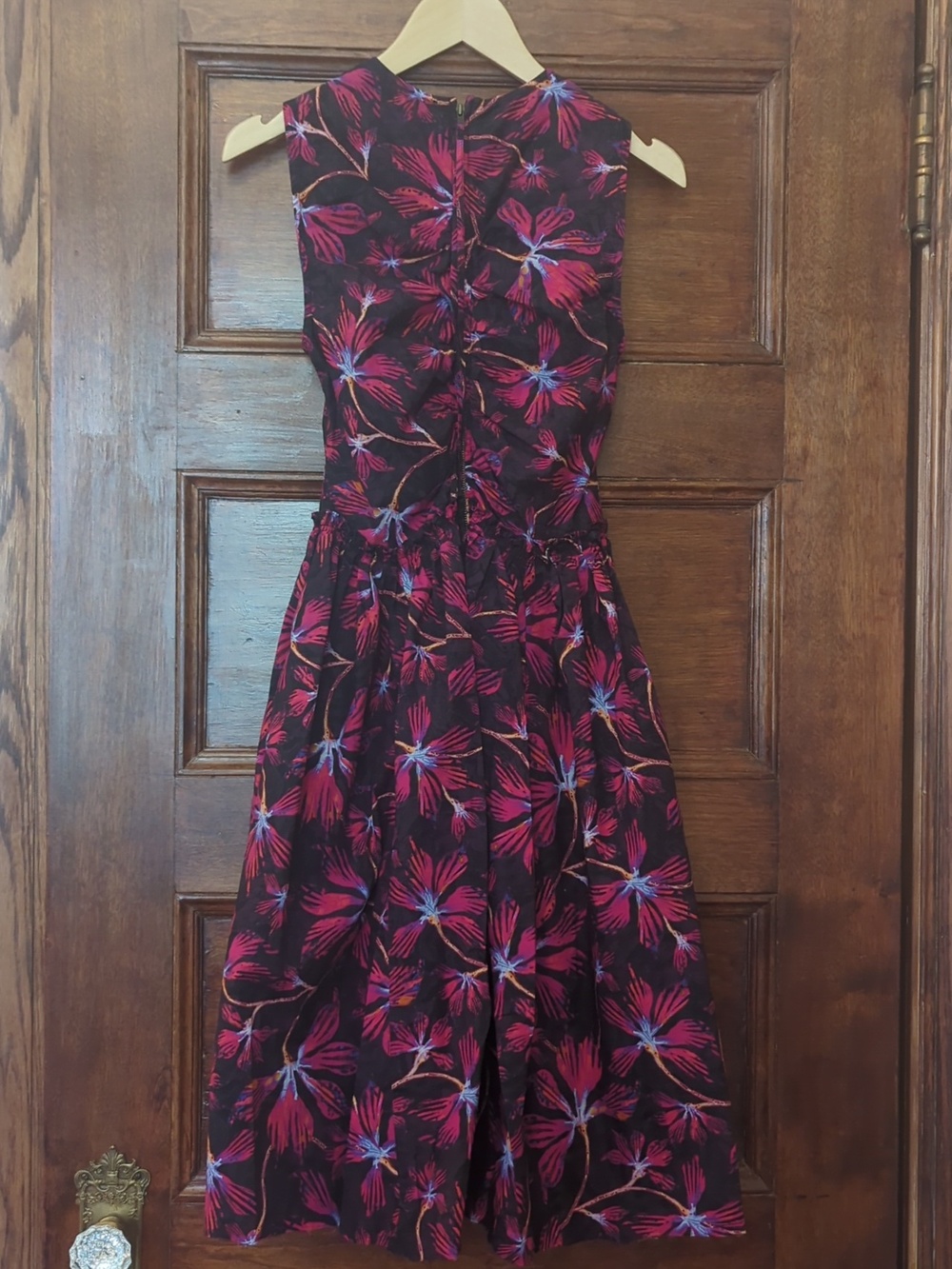 Ulla Johnson Pink Floral Mini Cotton Dress Boho Size Small - Picture 5 of 9